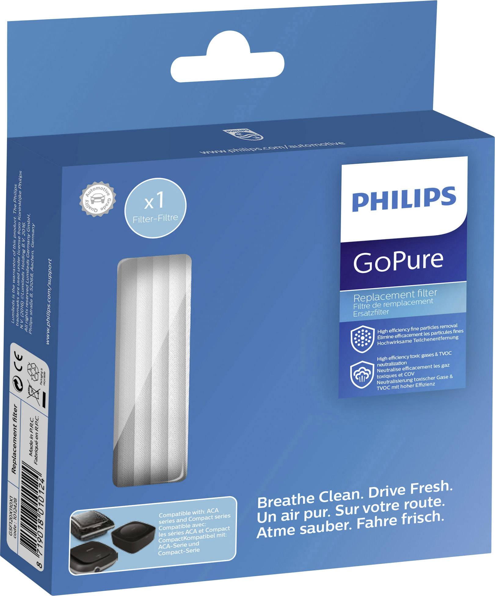 philips gopure compact 100 airmax car air purifier > OFF-55%