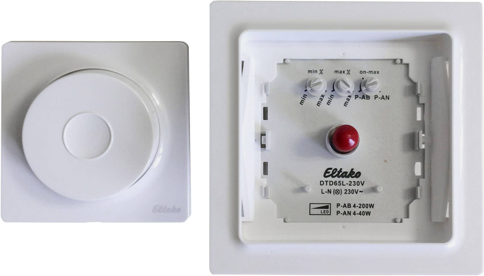 Eltako 61100902 Flush-mount dimmer Suitable for light bulbs: LED bulb, Halogen lamp, Light bulb, Energy saving bulb Pure-1