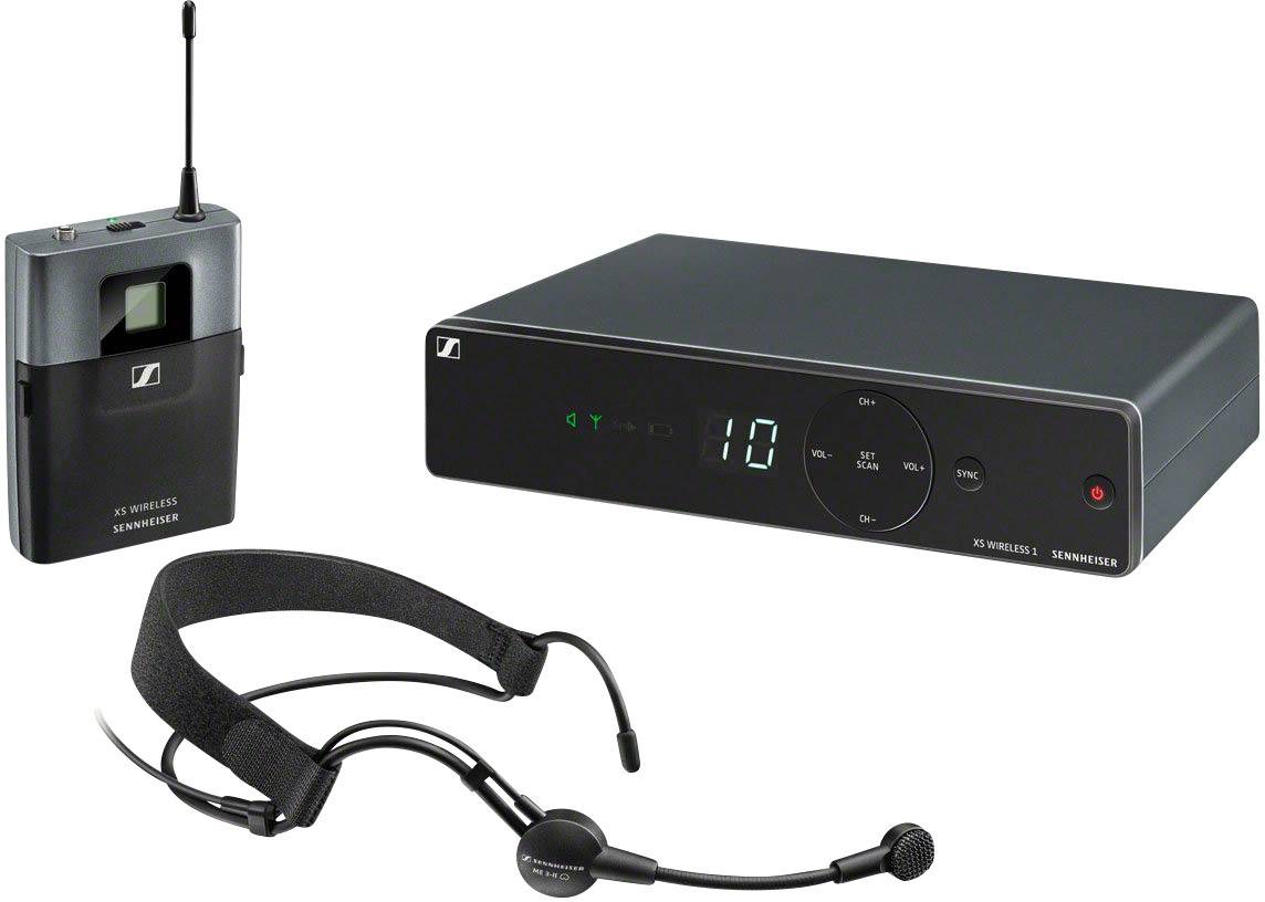 Sennheiser XSW 1-ME3-B Headset Wireless microphone set Transfer type:Radio