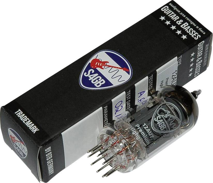 BTB Vertrieb 12AU7-S4GB Premium Vacuum tube Selected for Guitar/bass Double triode Number of pins: 9 Base: Noval Content 1 pc(s)
