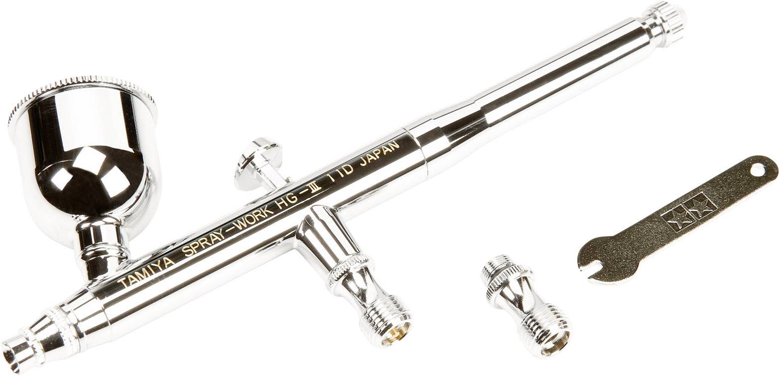 Tamiya HG Airbrush III 0,3 mm Double action Pistol trigger airbrush Nozzle Ø 0.3 mm