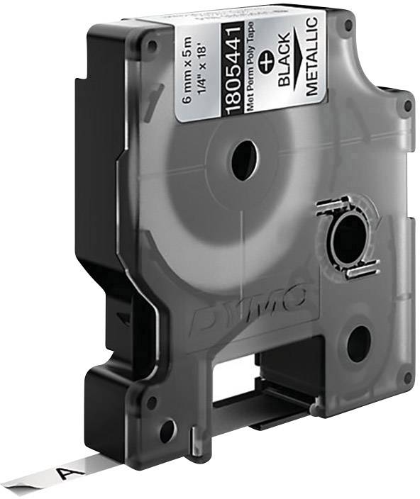 DYMO 1805441 Labelling tape Polyester Tape colour: Metallic Font colour: Black 6 mm 5.5 m-0
