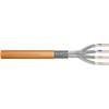 Network cable CAT 7 S/FTP 4 x 2 x 0.25 mm² Orange