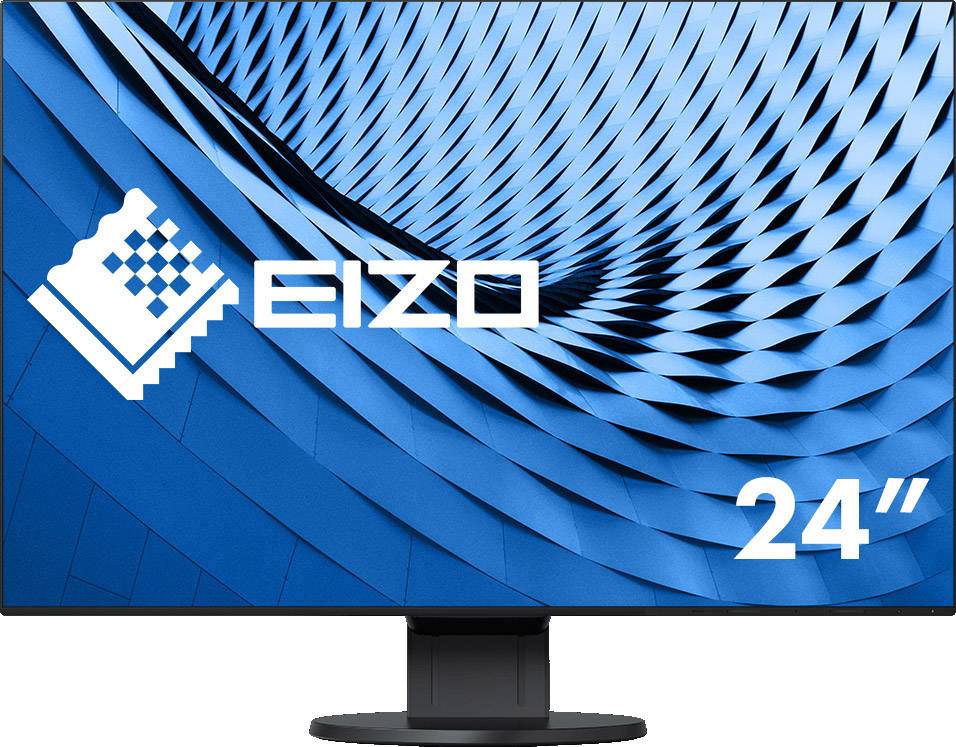 EIZO EV2456-BK noir LCD 61.2 cm (24.1 inch) EEC A++ (A++ – E) 1920 x 1200 p WUXGA 5 ms DVI, DisplayPort, HDMI™, USB 3.0, Audio stereo (3.5 mm jack) AH-IPS LCD