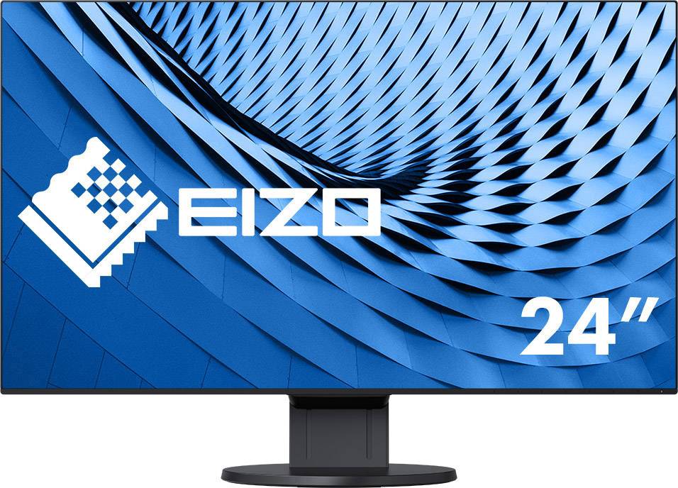 EIZO EV2451-BK noir LCD 60.5 cm (23.8 inch) EEC A++ (A++ - E) 1920 x 1080 p Full HD 5 ms DisplayPort, DVI, HDMI™, VGA, Audio stereo (3.5 mm jack), USB 3.0