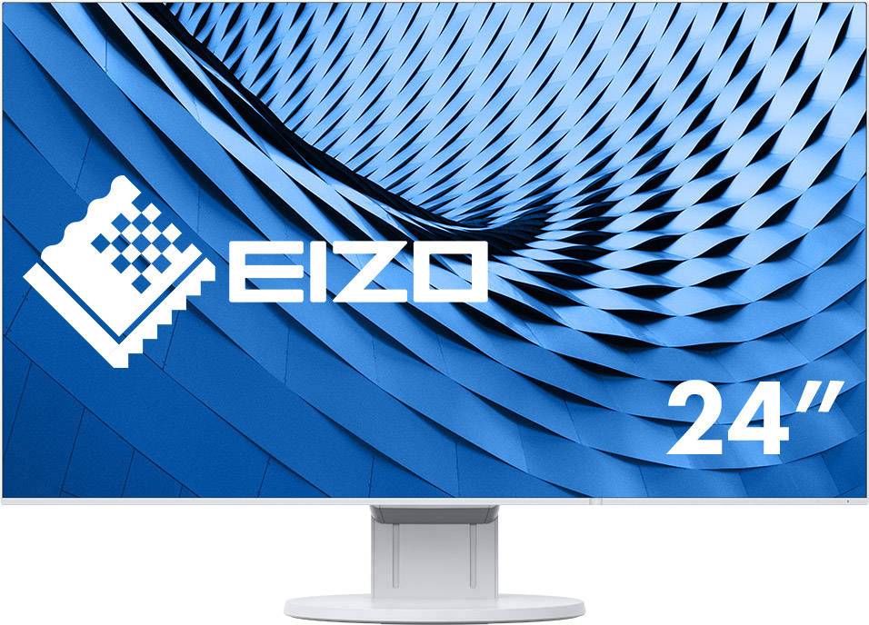 EIZO EV2451-WT blanc LCD 60.5 cm (23.8 inch) EEC A++ (A++ - E) 1920 x 1080 p Full HD 5 ms DisplayPort, DVI, HDMI™, VGA, Audio stereo (3.5 mm jack), USB 3.0