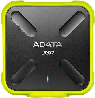 ADATA 256 GB External SSD hard drive USB A (USB 3.2 2nd gen) Black, Yellow ASD700-256GU3-CYL-1