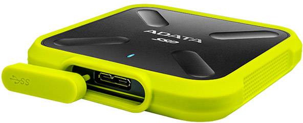 ADATA 256 GB External SSD hard drive USB A (USB 3.2 2nd gen) Black, Yellow ASD700-256GU3-CYL-0