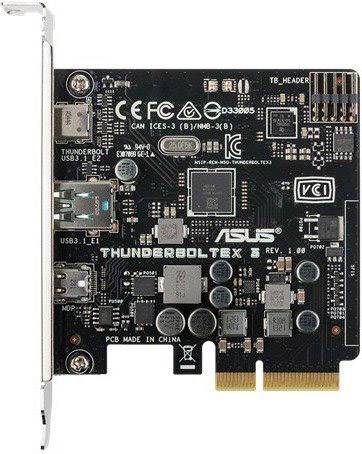 Asus Thunderboltex 3 Pci Express 3 0 X4 3 Ports Usb 3 2 2nd Gen Controller Card Thunderbolt Usb Type A Usb C Pcie Conrad Com