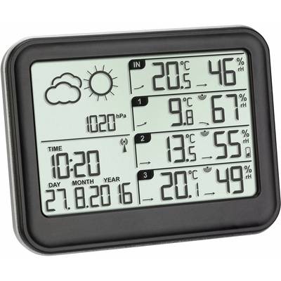 TFA Dostmann View 35.1142.01 Wireless digital weather station  Max. number of sensors 3