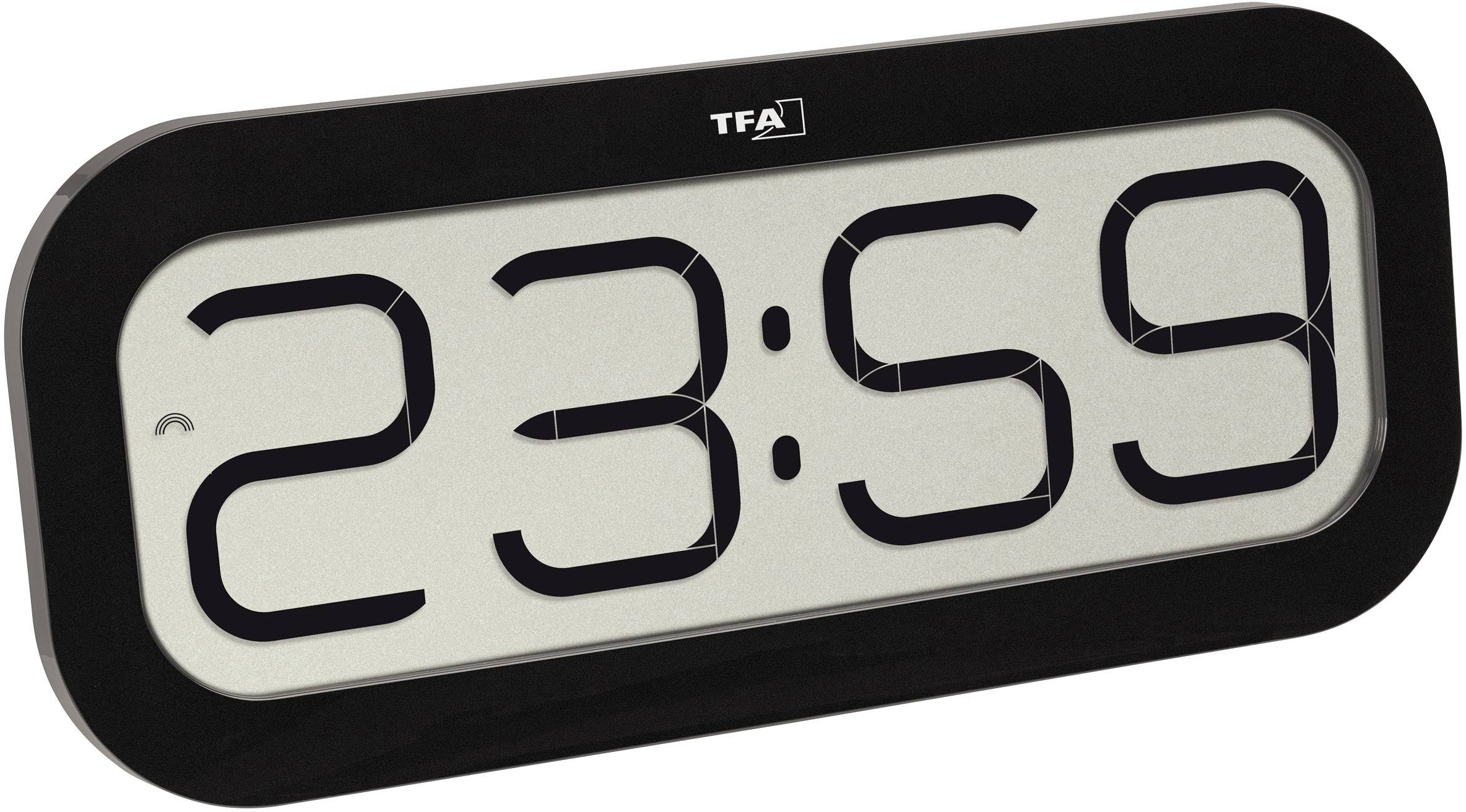TFA Dostmann 60.4514.01 Radio Wall clock 28 mm x 321 mm x 140 mm Black