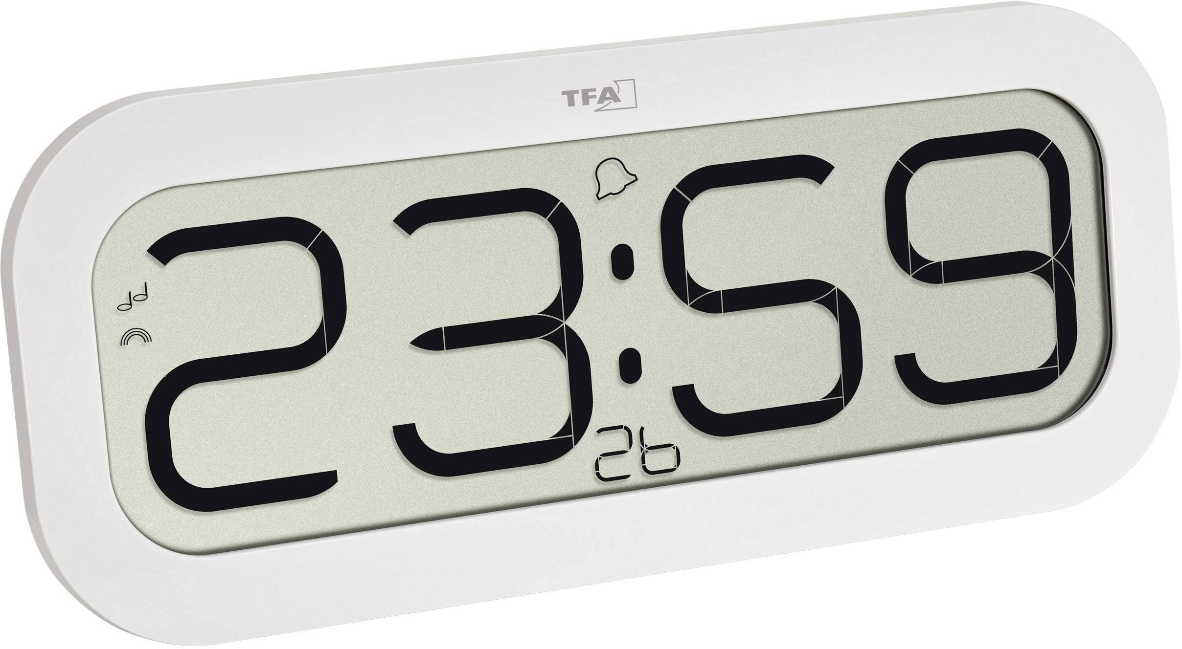 TFA Dostmann 60.4514.02 Radio Wall clock 28 mm x 321 mm x 140 mm White