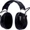 'Black ear defenders by 3M with padded headband and ear cups for noise reduction, suitable for loud environments.'