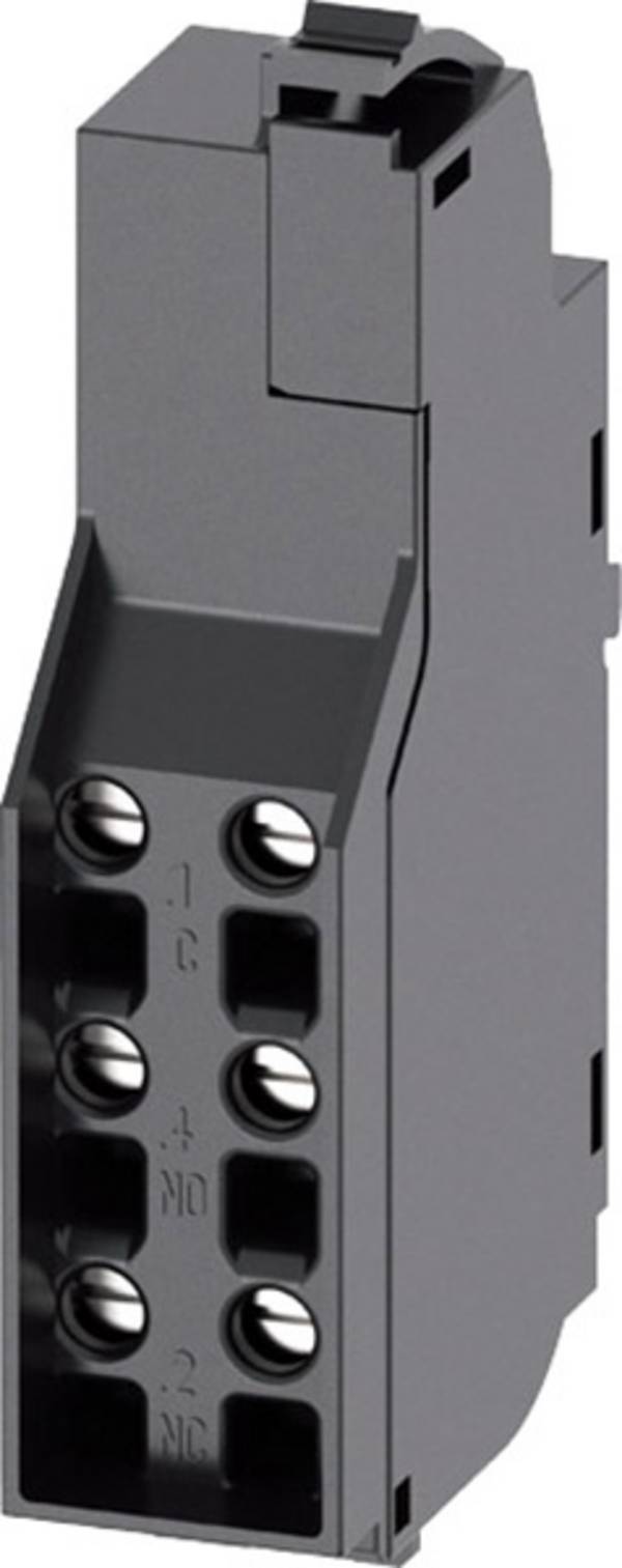 Siemens 3VA9988-0AA11 Auxiliary switch  1 pc(s) 2 change-overs Adjustment range (amperage): 10 A (max) Switching voltage (max.): 600 V AC (W x H x D) 14 x 56 x 30 mm