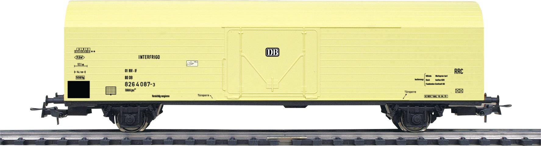Image of Mehano 54778 H0 Cooling wagon IBBHS Interfrigo of DB (beige)