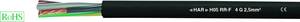Helukabel 35006 Rubber flexible cable H05RR-F 3 G 1 mm² Black Sold per metre