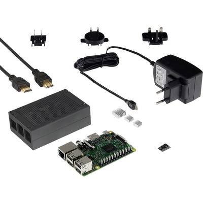 Joy-it Retro Pi Raspberry Pi® 3 B 1 GB 4 x 1.2 GHz Housing, Heatsink, Noobs OS, PSU, HDMI cable 