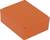 A rectangular, orange enclosure with rounded corners and four screw holes, used for electronic components.