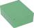 Green, rectangular metal box with rounded corners and screws at the corners, suitable for electronic projects.