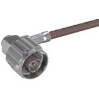 Cable with T-connector for coaxial connections, primarily used in aerial or television technology.