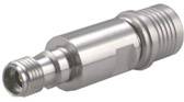 A metallic adaptor with threading at one end, suitable for connections in hydraulic or pneumatic systems.