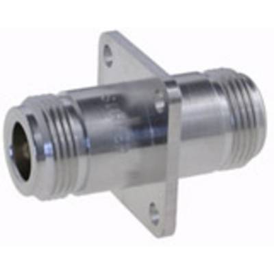 A metallic adapter with two threaded sides, suitable for connections in hydraulic or pneumatic systems.