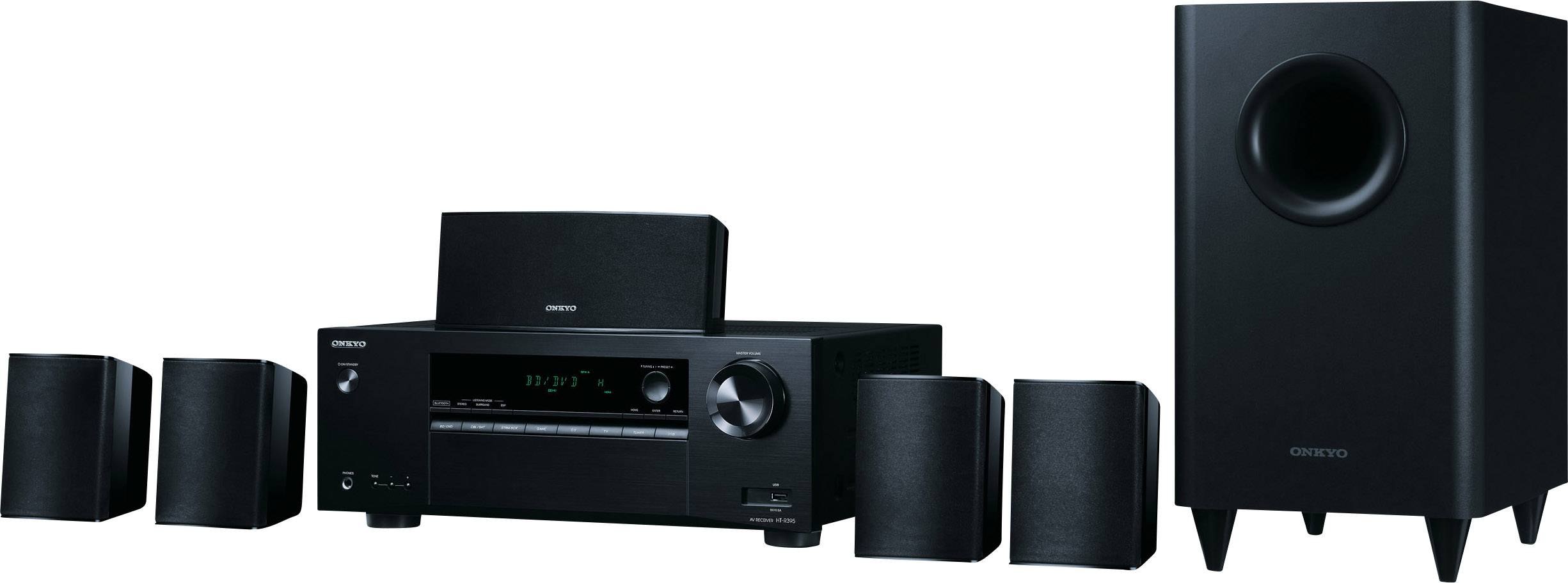 Onkyo 5.1-Channel Home Theater Speaker Package with 4k Ultra HD  in Black 
