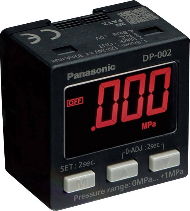 Panasonic Pressure sensor 1 pc(s) DP-001-P -1 bar up to 1 bar (L x W x H) 25 x 30 x 30 mm