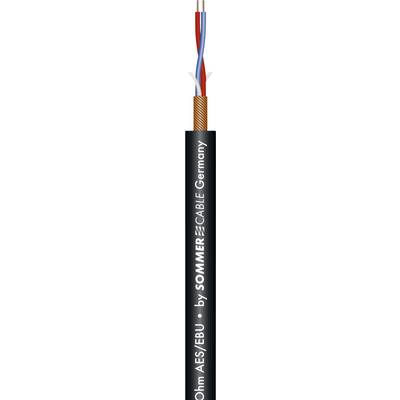 Sommer Cable 200-0371 Microphone cable 2 x 0.14 mm² Black Sold per metre