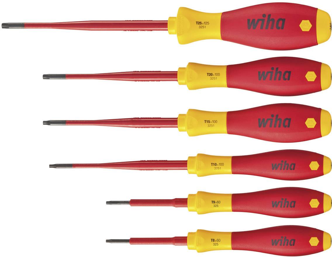 Wiha VDE Screwdriver set 6-piece Tamper Resistant Torx