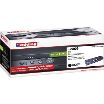 Toner cartridge for HP printer, Model 2009, Black, 1600 pages, compatible with LaserJet Pro MFP models, packaged in Edding box.
