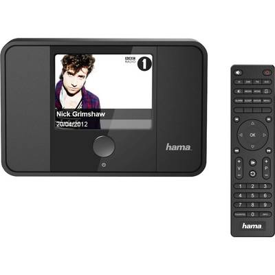 Hama DIT1000MBT Internet desk radio DAB+, FM AUX, Bluetooth, Internet radio, Wi-Fi Multi-room Black-0