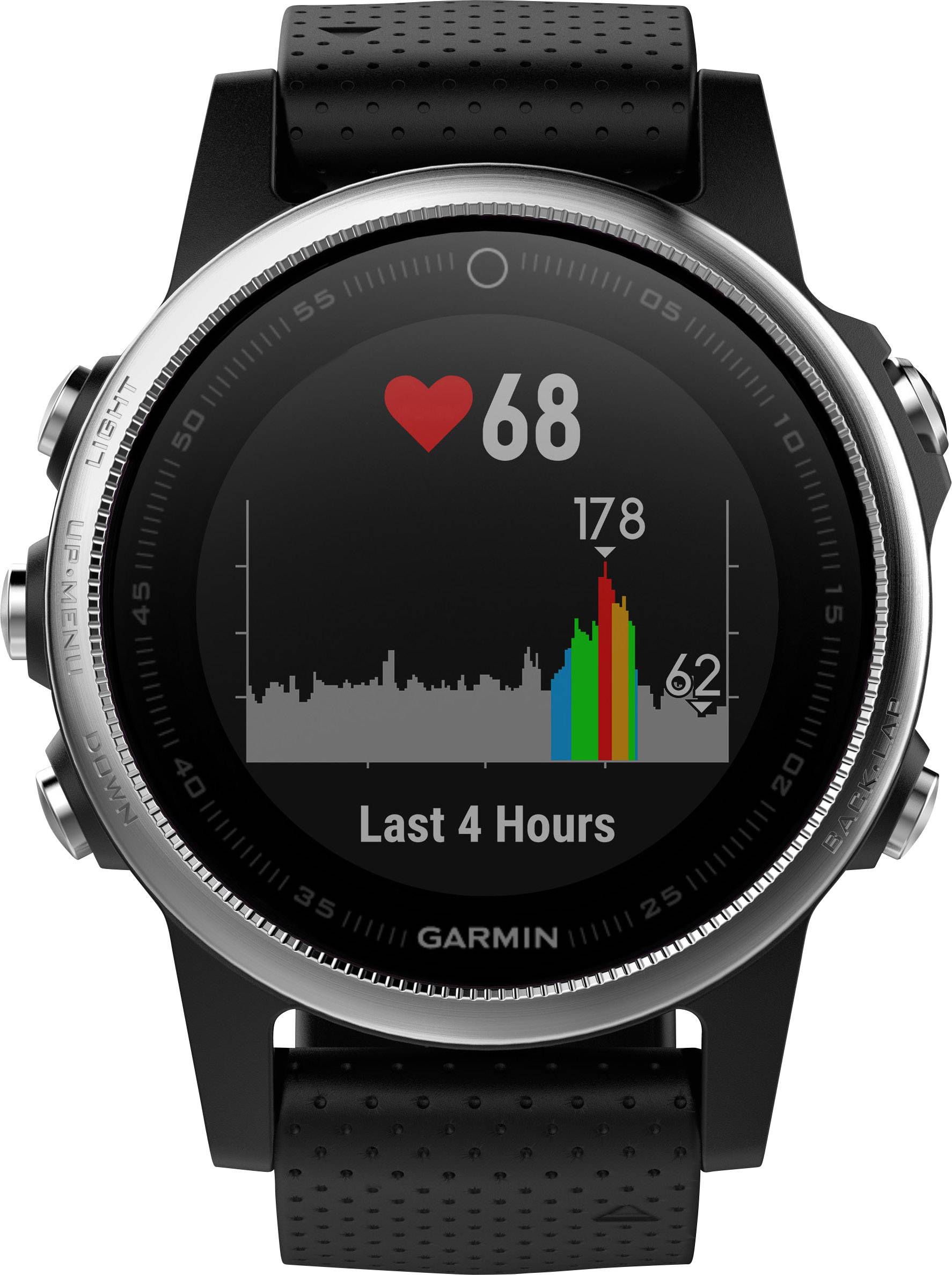 Garmin fenix 5S GPS heart rate monitor watch with sensor Uni Black Conrad.com