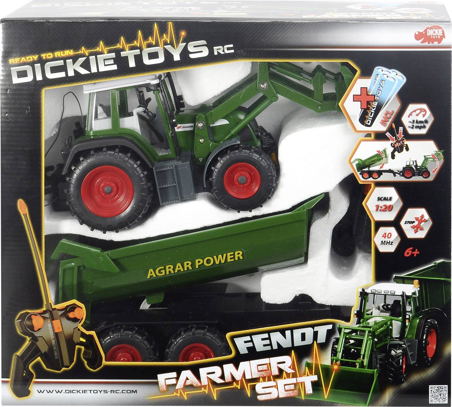 201119882 Fendt Farmer Set von Dickie Toys ferngesteuert 
