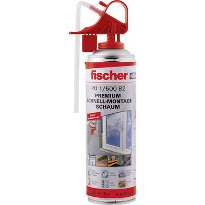 Fischer PU 500 B2 Spray foam Factory colour Beige 50426 500 ml