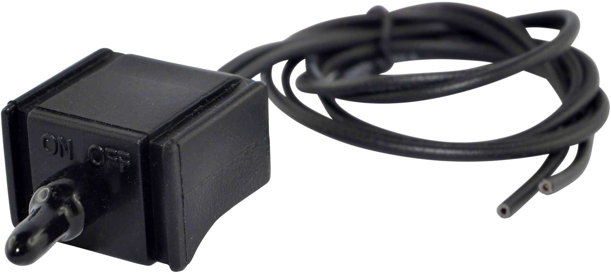 BAAS BA24 Weather-proof toggle switch, Weather-proof ON/OFF switch BA24 12 V 1 x Off/(On) latch 1 pc(s)-1