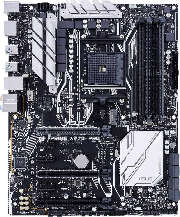 Asus PRIME X370-PRO Motherboard PC base AMD AM4 Form factor ATX Motherboard chipset AMD® X370