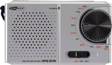 Caliber HPG 311R Pocket radio FM Grey-1