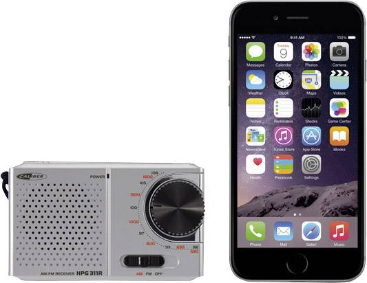 Caliber HPG 311R Pocket radio FM Grey-3