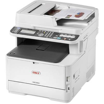 OKI MC 363 DN Multifunction printer A4 Printer, scanner, copier, fax LAN, Duplex, Duplex ADF-6