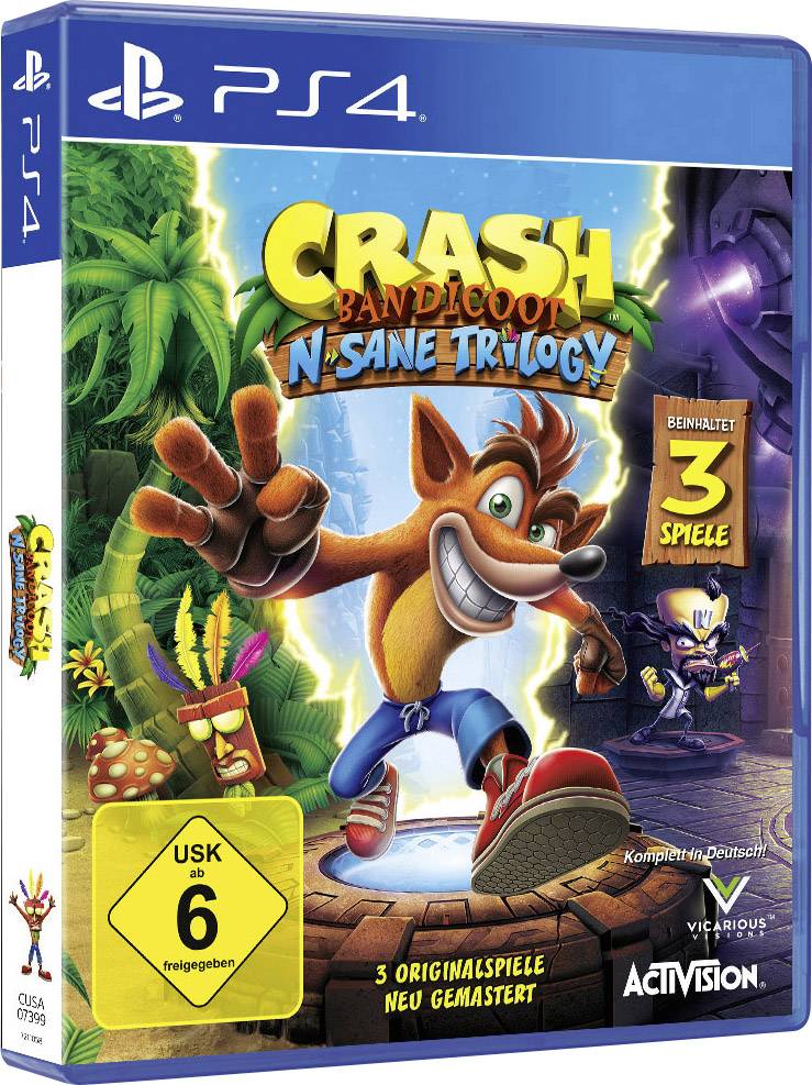 Crash Bandicoot N.Sane Trilogy PS4 USK ratings: 6-1