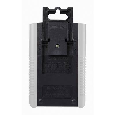 Battery charger in a plastic housing, with a removable lid and safety warnings, for AA and AAA batteries.