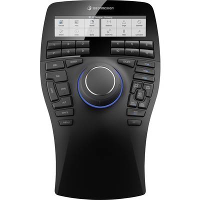 3Dconnexion SpaceMouse Enterprise  3D mouse USB    Black 12 Buttons  Display, Gel wrist support mat