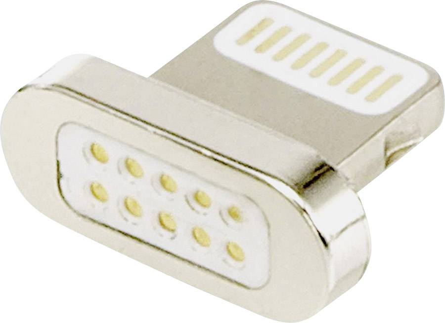 Renkforce USB cable Black magnetic electrical connector, gold plated connectors RF-4634418-1