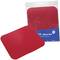 Red Mouse Pads: One mouse pad lies flat, the other is packaged in plastic with the print 'Red Colour'. Ideal for all mouse types.