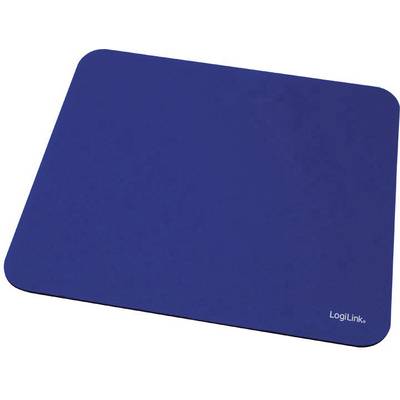A blue mousemat with rounded corners. The text 'LogiLink' is written in the bottom right corner.