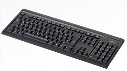 Fujitsu KB410 USB RU/DE USB Keyboard Cyrillic Black | Conrad.com