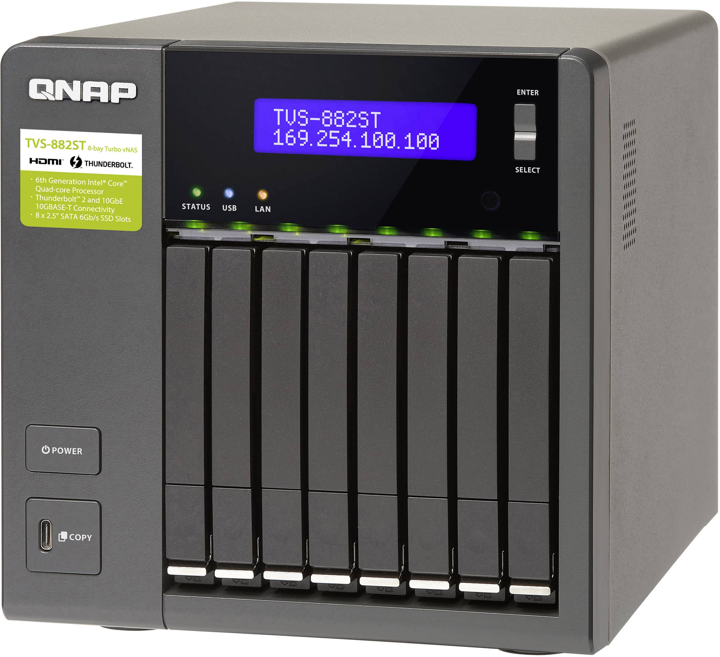 QNAP TVS-882ST2 NAS server 8 Bay TVS-882ST2-I5-8G-3