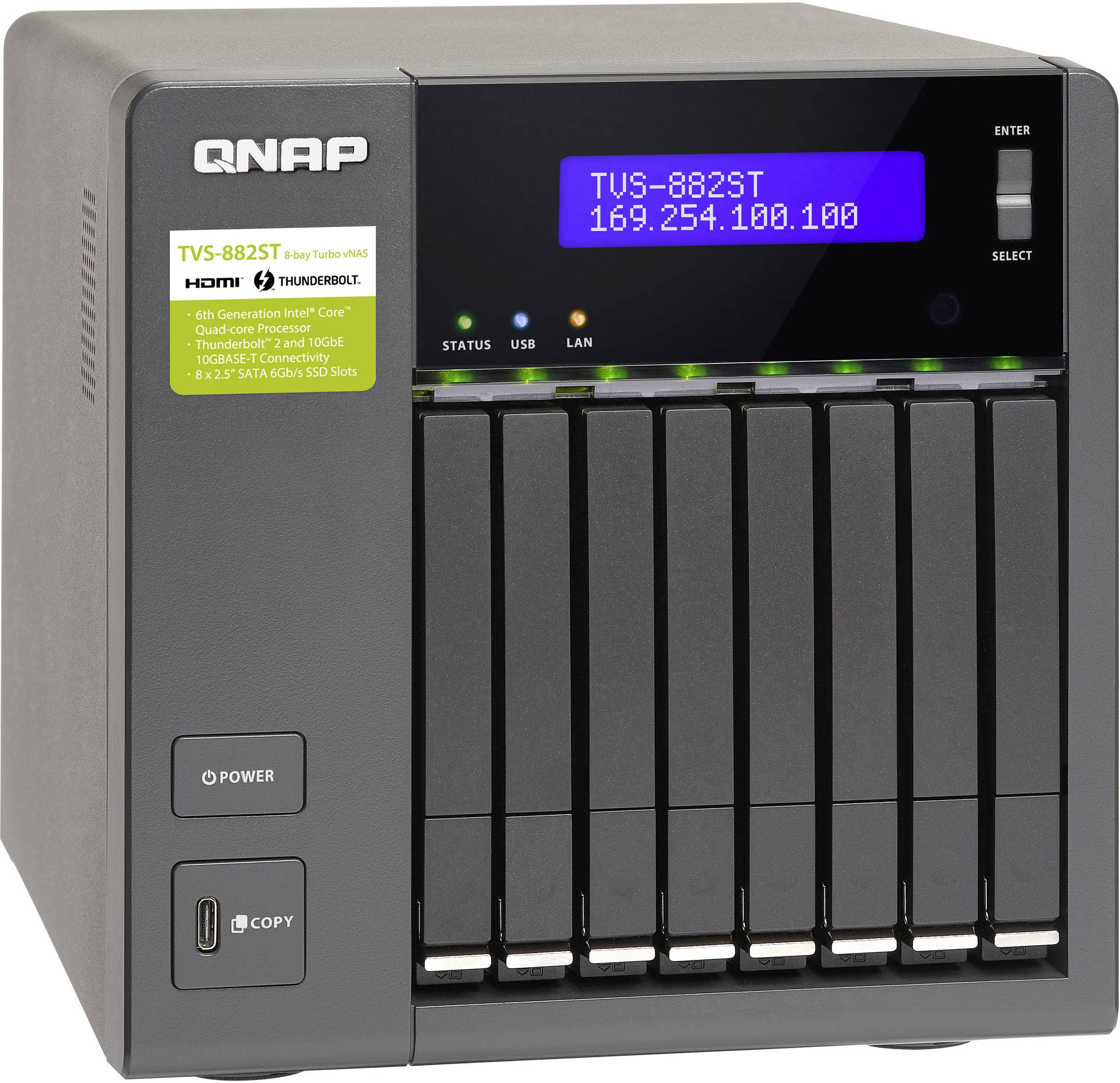 QNAP TVS-882ST2 NAS server 8 Bay TVS-882ST2-I5-8G-4