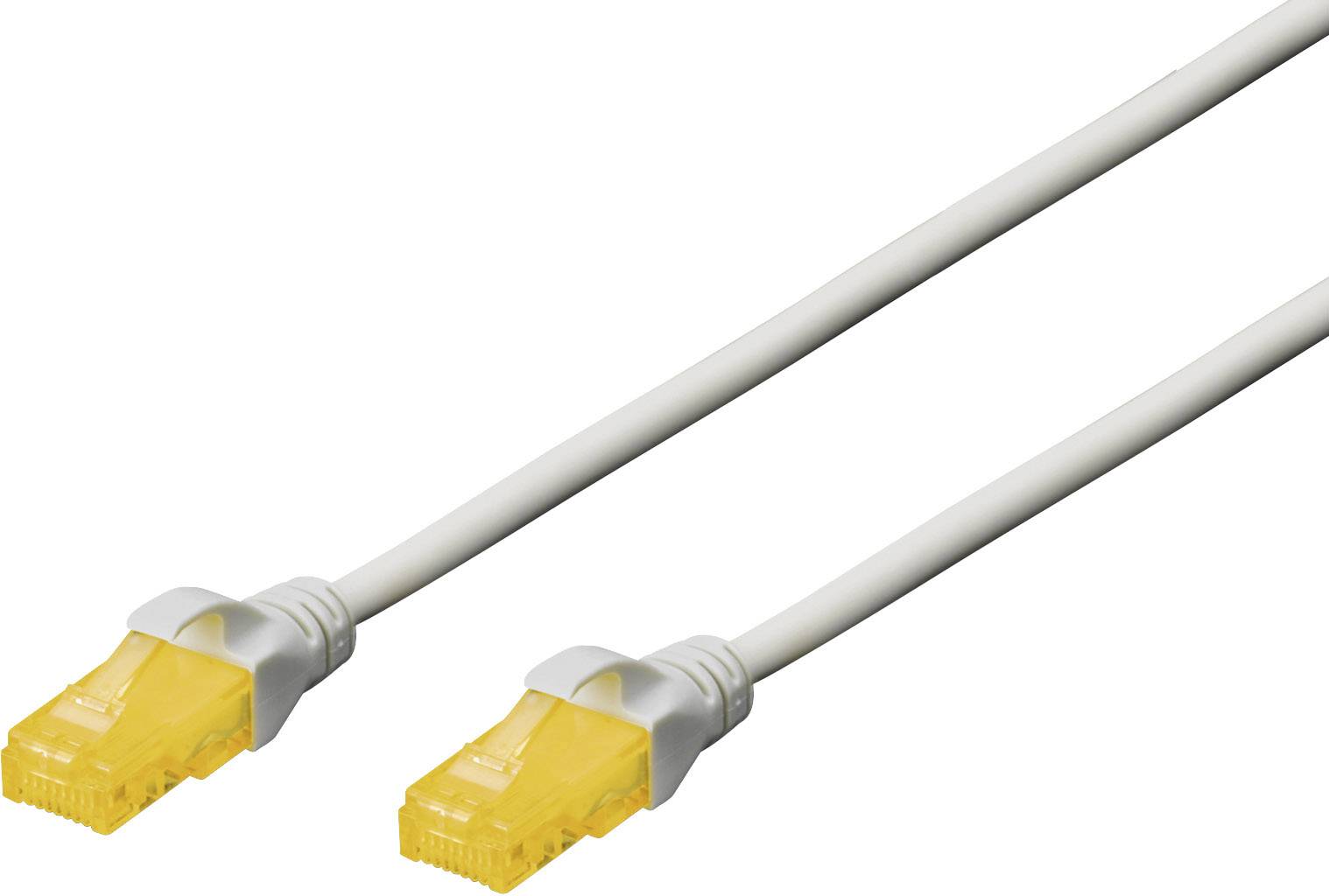 Digitus DK-1613-A-070 RJ45 Network cable, patch cable CAT 6A U/UTP 7.00 m Grey twisted pairs 1 pc(s)-0